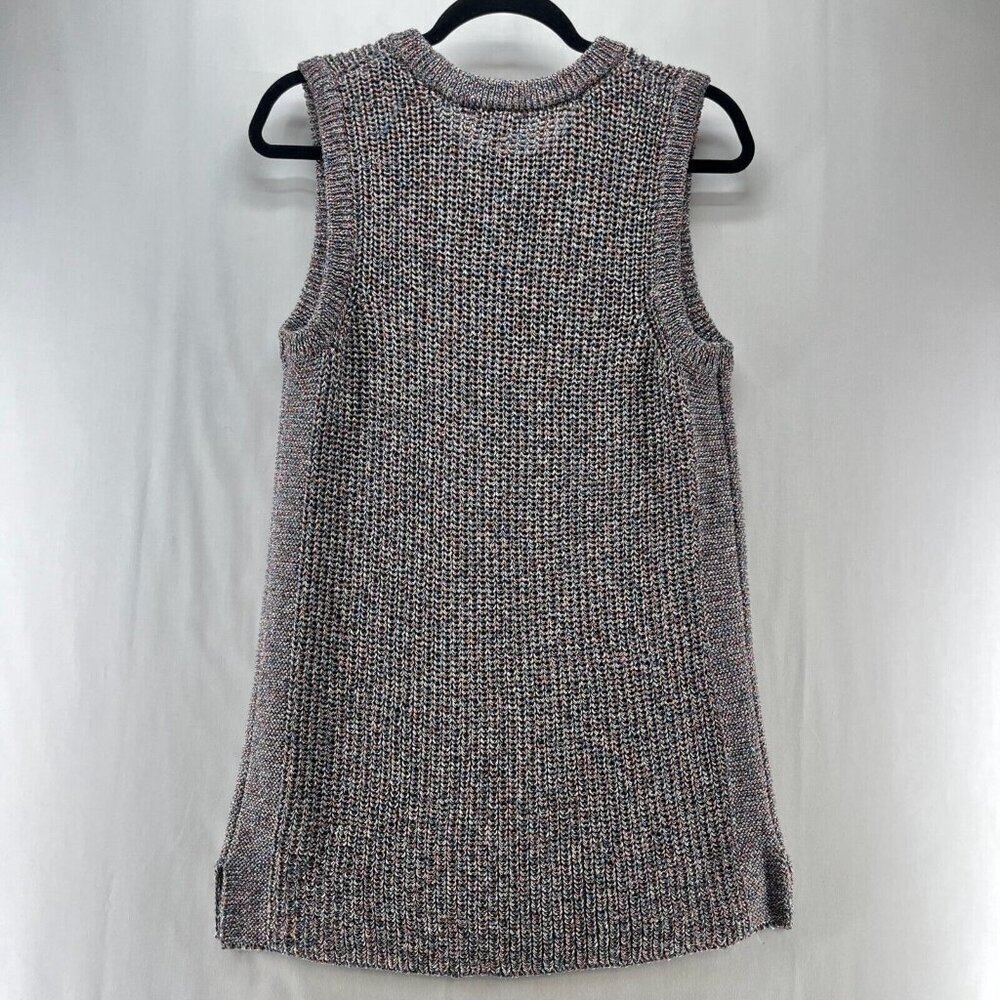 Ella Moss Sweater Tank Womens L Marge Ribbed Knit Sleeveless Pullover Multicolor - Picture 2 of 8